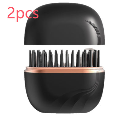 Mini Wireless Hair Straightening Comb – Fast Heat Anti-Frizz Styling Brush