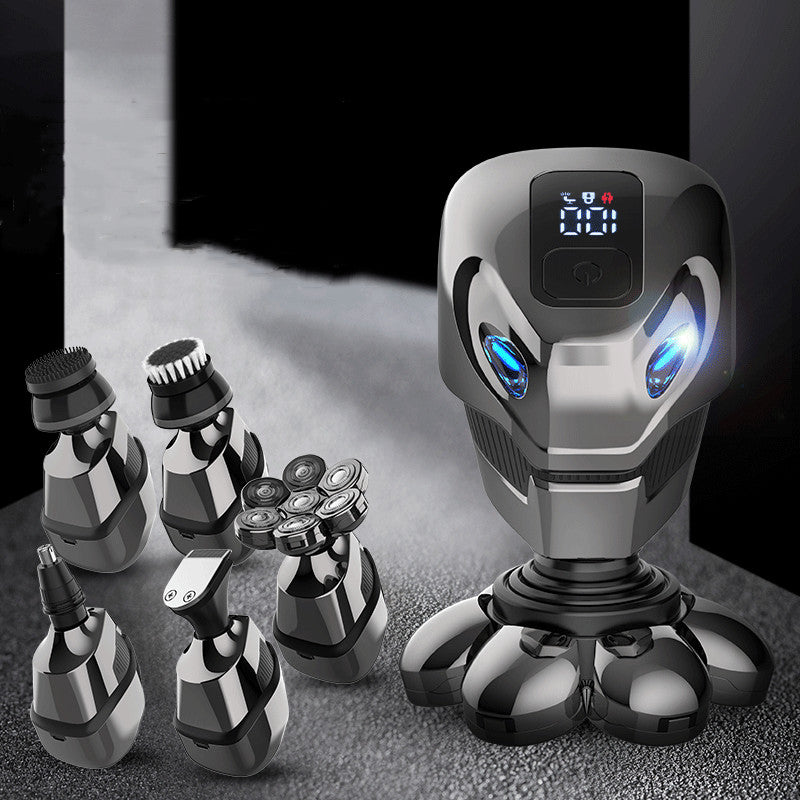 Rasoir Électrique 5-en-1 Étanche 4D USB – Multifonction Homme