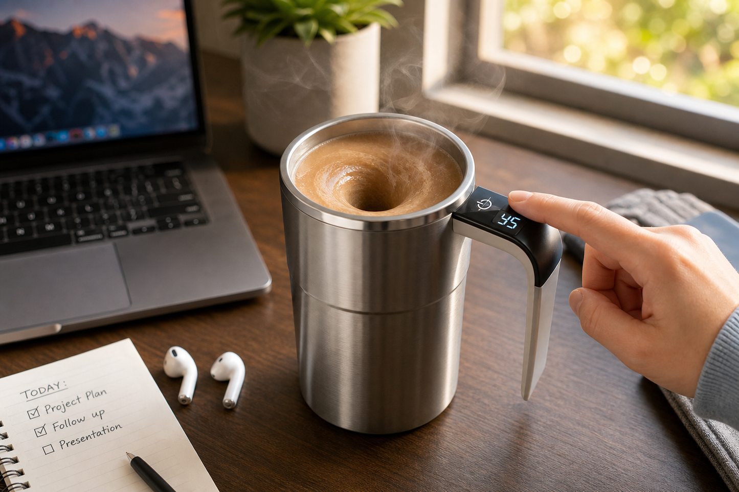 Self Stirring LCD Coffee Mug
