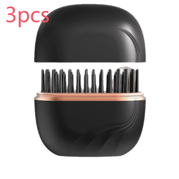 Mini Wireless Hair Straightening Comb – Fast Heat Anti-Frizz Styling Brush