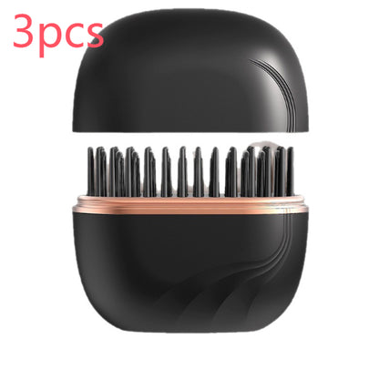 Mini Wireless Hair Straightening Comb – Fast Heat Anti-Frizz Styling Brush