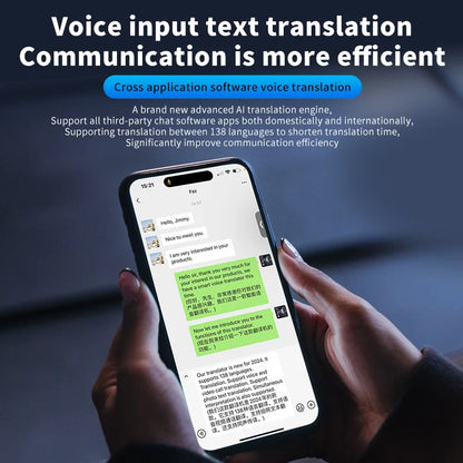 140+ Language Device Ai Two Way Real Time Voice Instant Translator Magnetic Stand Design For Travel