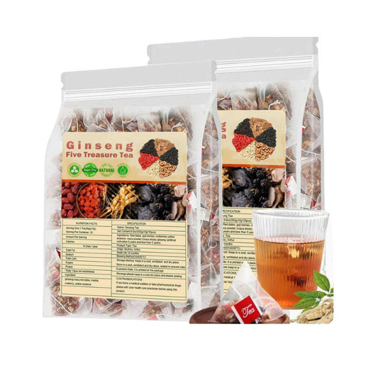 25-pack Ginseng Five Treasures Tea Set