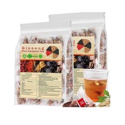 25-pack Ginseng Five Treasures Tea Set
