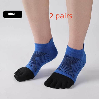 CoolMax Marathon Running Toe Socks – Homme – Anti-Transpiration & Séchage Rapide