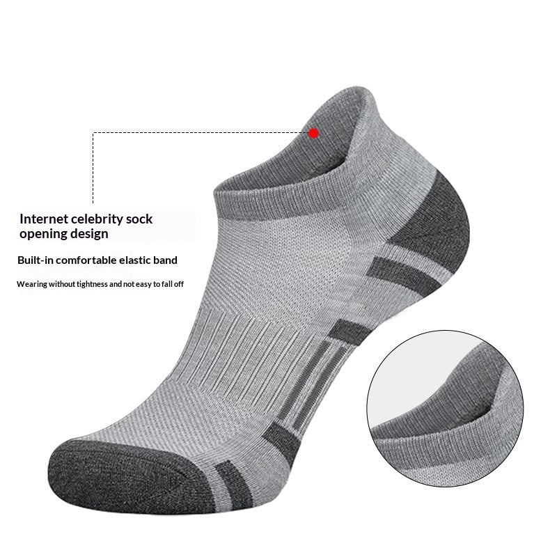 Men’s Sweat-Wicking Low Cut Socks – Lightweight Breathable Athletic Socks (5 Pairs)