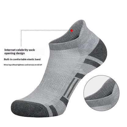 Men’s Sweat-Wicking Low Cut Socks – Lightweight Breathable Athletic Socks (5 Pairs)
