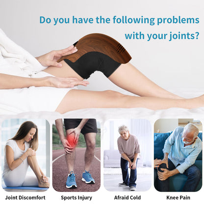 KneeRelief Pro™ – Massager de Genou Chauffant Électrique Infrarouge & Vibration