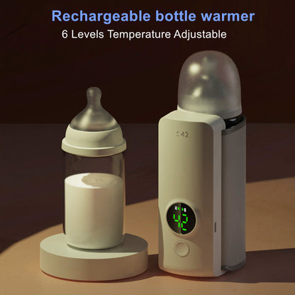 Chauffe-Biberon Portable USB Sans Fil 42°C – Sac Chauffant Isotherme Universel pour Bébé (Rechargeable).