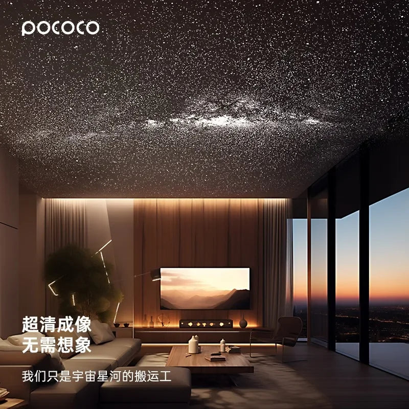POCOCO Galaxy Projector Galaxy Light Projector Star Projector Night Light Lamp with High-Definition Soft Light for Children's