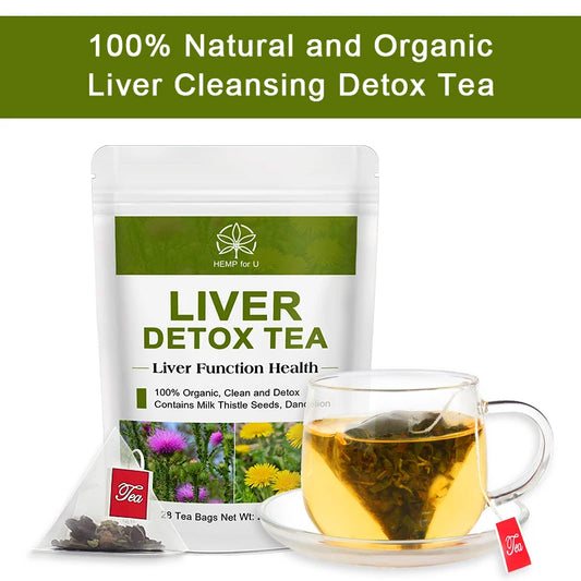 Organic Liver Detox Tea with Dandelion Root Liver Cleanse Detox Support Healthy Liver Function Alcohol Support Herbal Tea