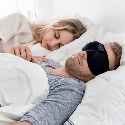 CloudSleep™ Smart Anti-Snore Ring & Blackout Eye Mask – Portable Sleep & Snoring Solution