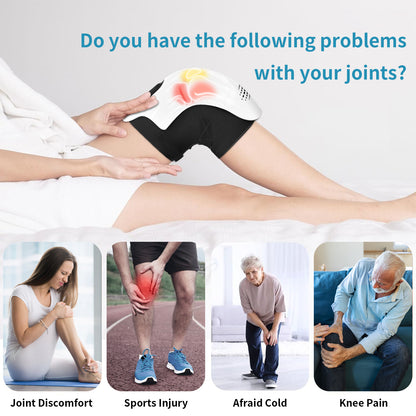 KneeRelief Pro™ – Massager de Genou Chauffant Électrique Infrarouge & Vibration
