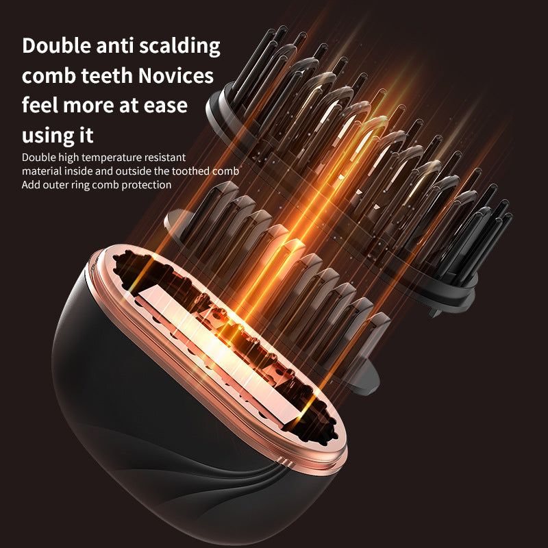 Mini Wireless Hair Straightening Comb – Fast Heat Anti-Frizz Styling Brush