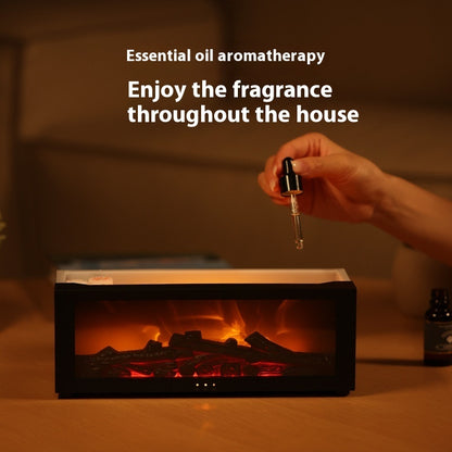 FlameGlow™ Diffuseur Flamme 3D Humidificateur Aromathérapie LED 7 Couleurs 150ml